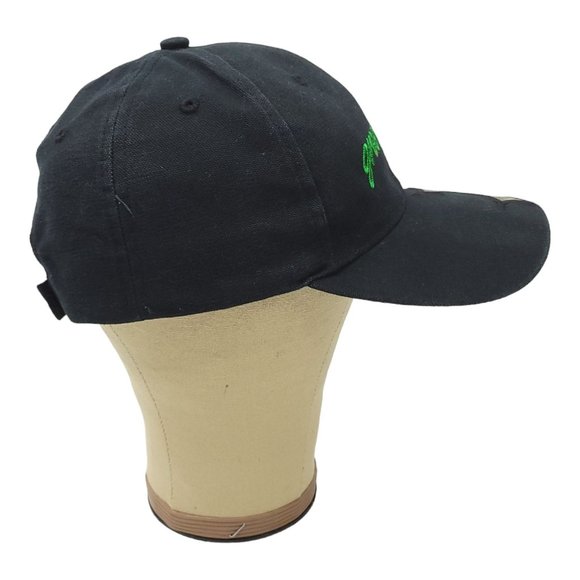 Green Fiber Black Camo Strapback Cap Trucker Baseball Hunter Farming Hat - Picture 10 of 13